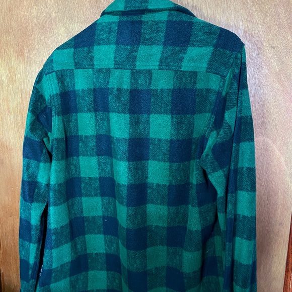 Medium Green & Black Checkered Coat - Picture 3 of 3